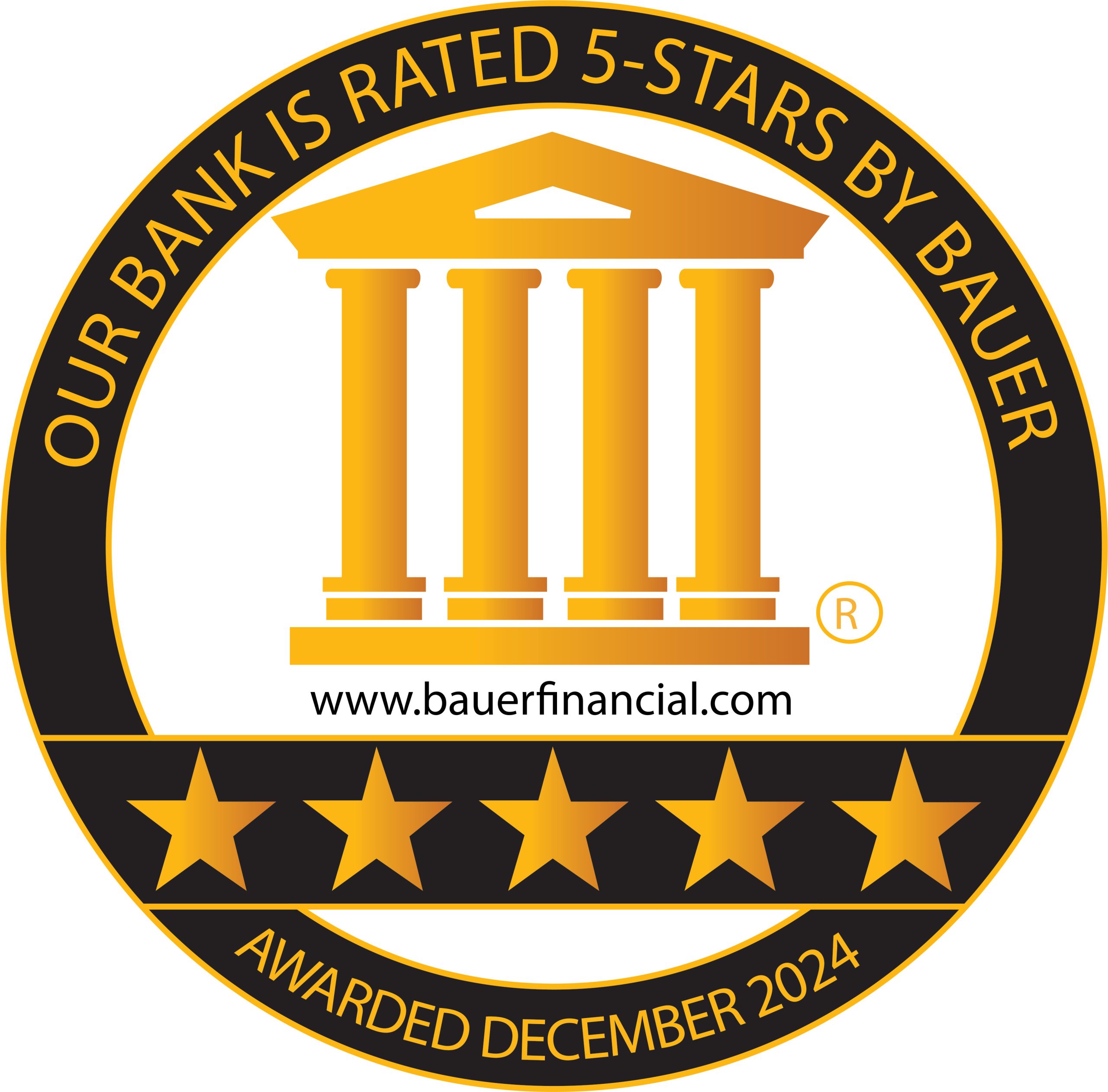 BauerFinancial 5 Star Logo December 2024