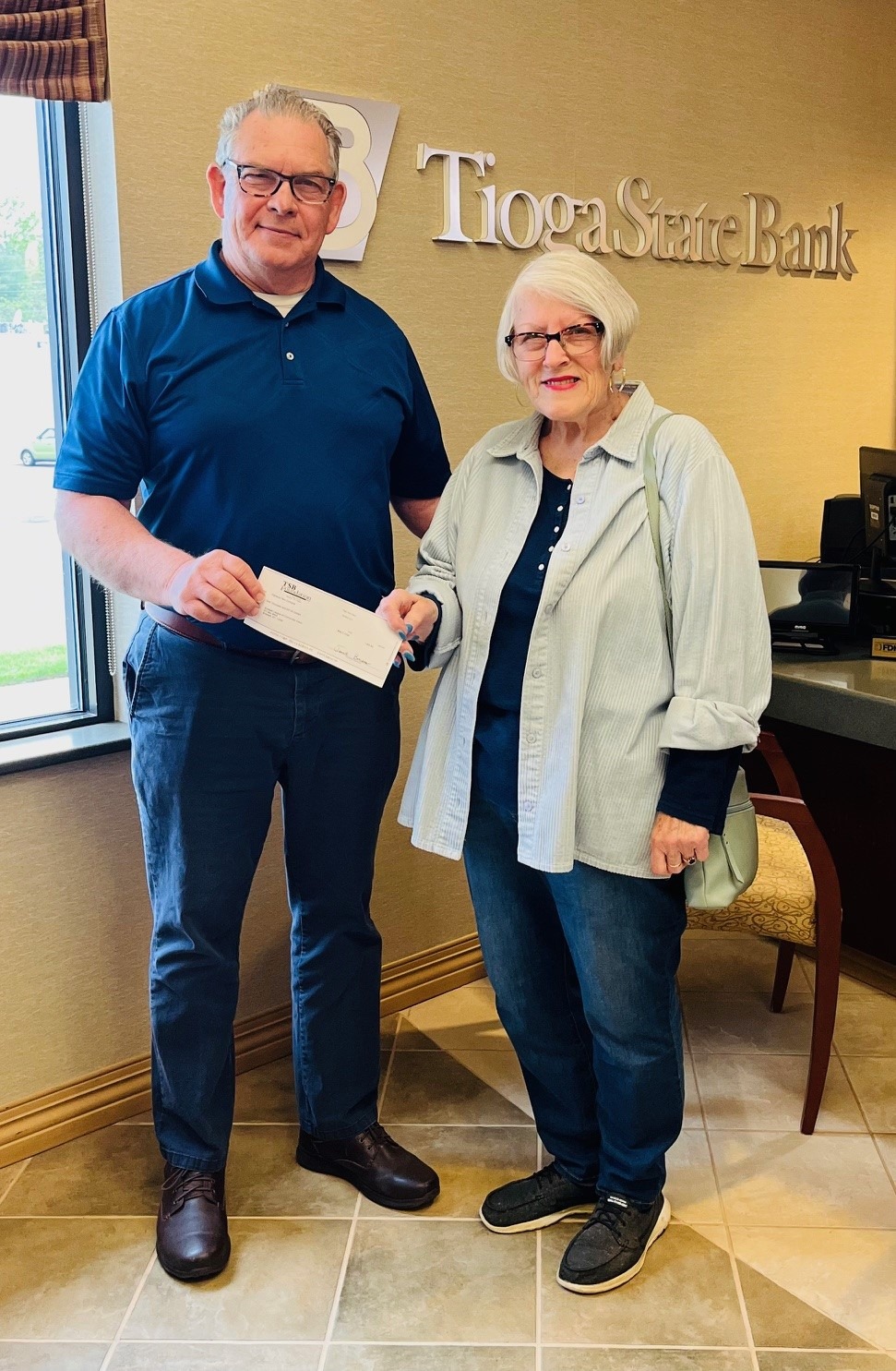 Endwell League of Comm Action Highland Concerts 2024 TSB Foundation Donation<br />